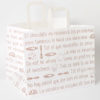 Bossa paper nansa plana kraft blanca impresa (base ampla) - caixa 100 unit. -