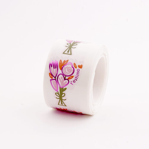250 Etiquetes Adhesives ram de flors Sant Valentí “T’estimo” - Imatge 3