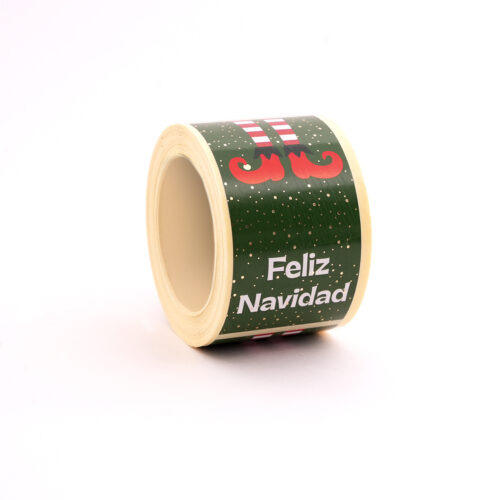 200 Etiquetes adhesives Nadal tanca bosses follet "Bon Nadal" - Imatge 4