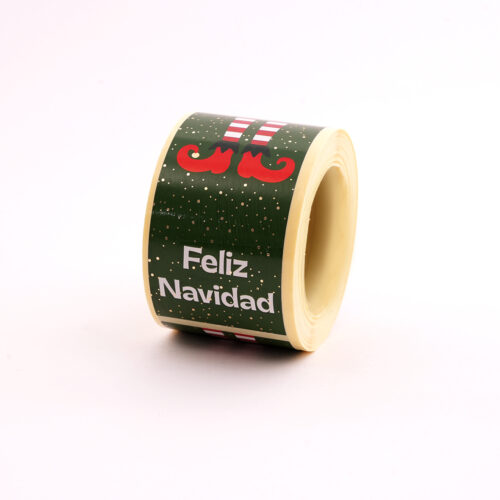 200 Etiquetes adhesives Nadal tanca bosses follet "Bon Nadal" - Imatge 3