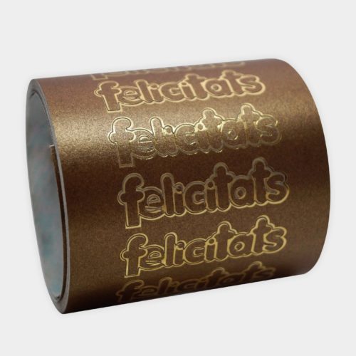 Etiqueta amb forma "FELICITATS" - Imatge 3